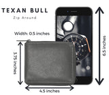 Bullz®  RFID Zipper Mens Wallet RF5104