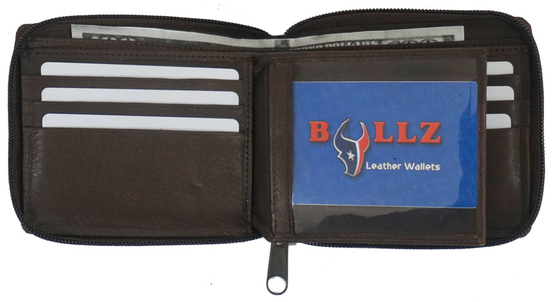 Bullz® FID Zipper Mens Wallet TXB-RF5101
