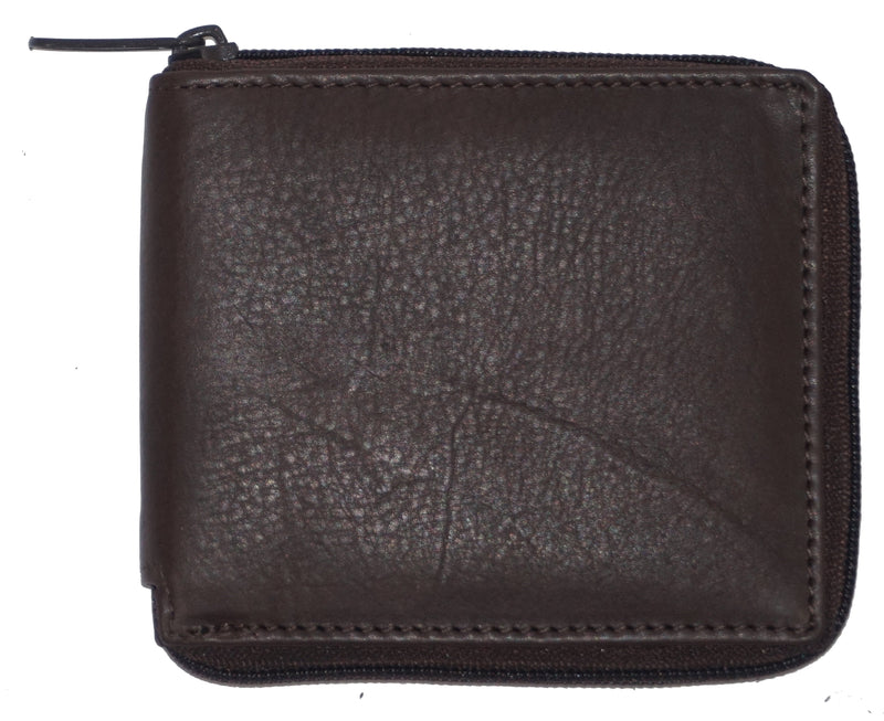 Bullz®  RFID Signal Blocking Zipper Mens Wallet TXB-RF5101