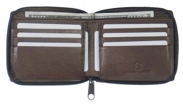 Bullz® RFID Zipper Mens Wallet TXB-RF5102