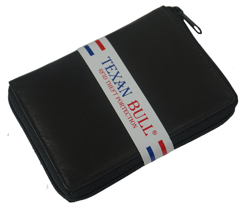 Bullz®  Zip around RFID long credit card holder TXB-RF148