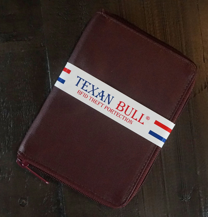 Bullz®  Zip around RFID long credit card holder TXB-RF148
