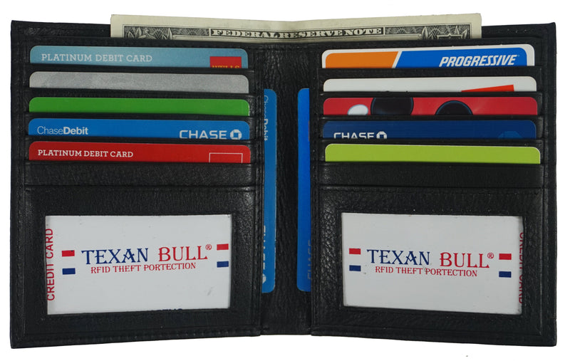 Bullz® RFID Hipster Mens Wallet RF1501-BR